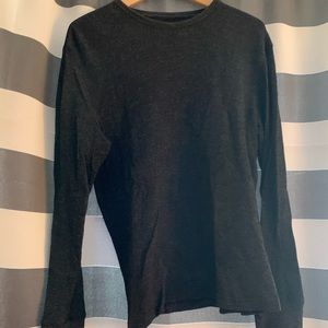 Long sleeve waffled T-shirt